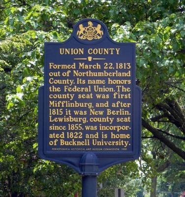 Union County Marker. Click for full size. Union County Marker image. Click for full size.