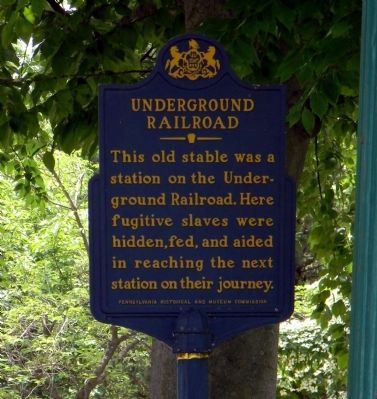 Underground Railroad Marker image. Click for full size.