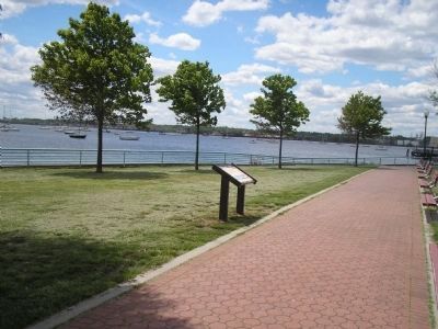 Marker on Perth Amboy Waterfront image. Click for full size.
