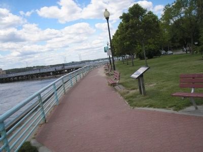 Marker on the Perth Amboy Waterfront image. Click for full size.