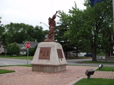Full Left View - - Hobart (Indiana) Patriotic Honor Rolls Marker image. Click for full size.
