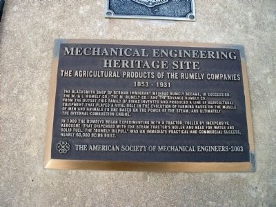 Mechanical Engineering Heritage Site image. Click for full size.