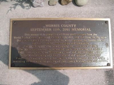 Morris County<br>September 11, 2001 Memorial image. Click for full size.