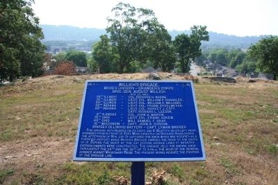 Willich's Brigade. Marker. Click for full size. Willich's Brigade. Marker image. Click for full size.