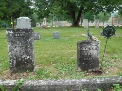 Mary and Israel Ferris Grave Markers image. Click for full size.