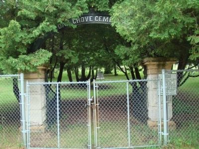 Oak Grove Cemetery Entrance. Click for full size. Oak Grove Cemetery Entrance image. Click for full size.