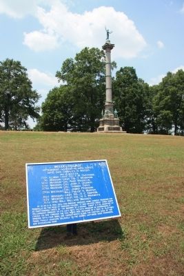 Woods' Brigade Marker. Click for full size. Woods' Brigade Marker image. Click for full size.