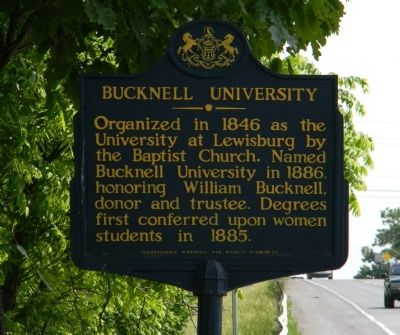 Bucknell University Marker image. Click for full size.