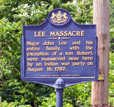 Lee Massacre Marker image. Click for full size.