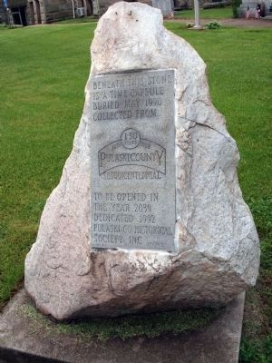 N/W Corner - - Pulaski County 'Time Capsule - - Open 2039. Click for full size. N/W Corner - - Pulaski County 'Time Capsule - - Open 2039 image. Click for full size.