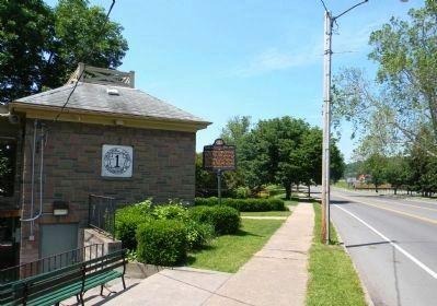 Wide view of the Carl E. Stotz Marker. Click for full size. Wide view of the Carl E. Stotz Marker image. Click for full size.