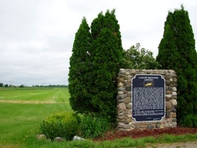 Larson Brothers Airport Marker and Landing Strip image. Click for full size.