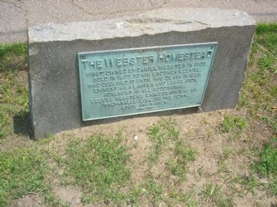 The Webster Homestead Marker. Click for full size. The Webster Homestead Marker image. Click for full size.