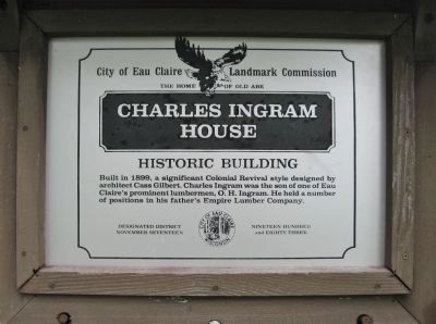 Charles Ingram House Marker. Click for full size. Charles Ingram House Marker image. Click for full size.