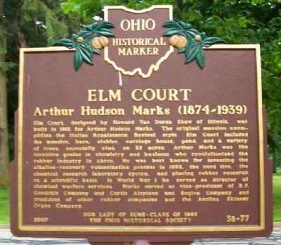 Elm Court Marker (Side A) image. Click for full size.