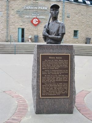 Henry Aaron / Eau Claire Baseball Marker image. Click for full size.