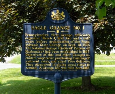 Eagle Grange No. 1 Marker image. Click for full size.