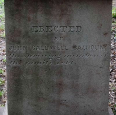 Patrick and Martha Calhoun Monument -<br>East Inscription image. Click for full size.