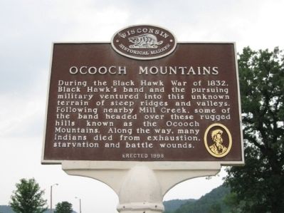 Ocooch Mountains Marker. Click for full size. Ocooch Mountains Marker image. Click for full size.
