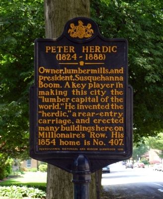 Peter Herdic Marker. Click for full size. Peter Herdic Marker image. Click for full size.