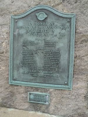 Rockaway World War II Memorial Marker. Click for full size. Rockaway World War II Memorial Marker image. Click for full size.