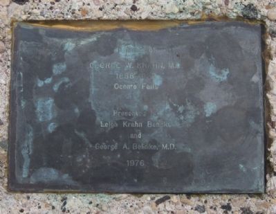 Plaque on Bench image. Click for full size.