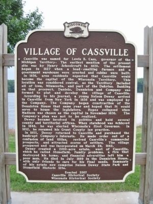 Village of Cassville Marker image. Click for full size.