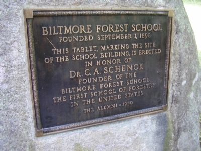 Biltmore Forest School Marker image. Click for full size.