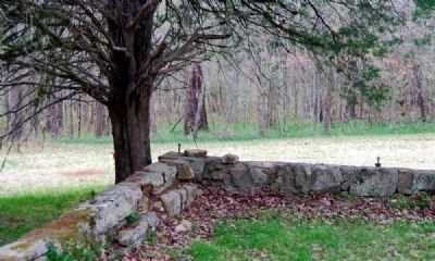 Low Stone Wall Around Burial Grounds image. Click for full size.