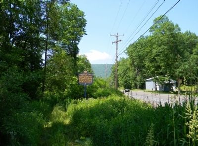 Wide view of the Civilian Conservation Corps Marker. Click for full size. Wide view of the Civilian Conservation Corps Marker image. Click for full size.