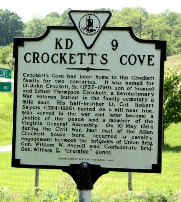 Crockett’s Cove Marker image. Click for full size.
