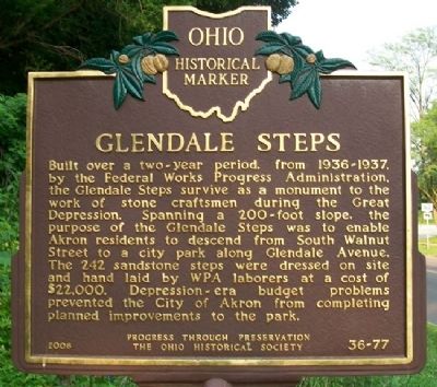 Glendale Steps Marker. Click for full size. Glendale Steps Marker image. Click for full size.