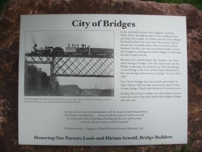 City of Bridges Marker image. Click for full size.