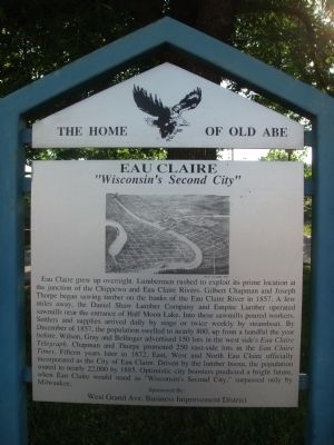 Eau Claire Marker image. Click for full size.