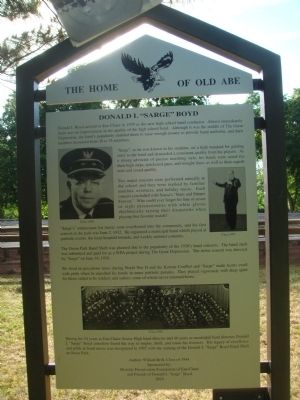 Donald I. "Sarge" Boyd Marker image. Click for full size.