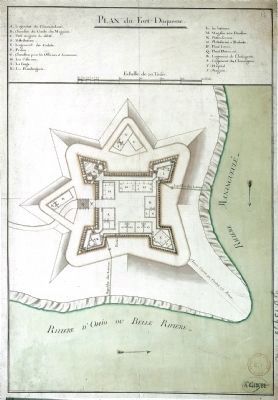 Fort Duquesne Plan Map image. Click for full size.