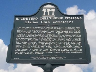 Il Cimitero DellUnione Italiana Marker image. Click for full size.