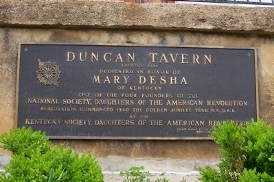 Additional Duncan Tavern Marker on the front steps of the tavern image. Click for full size.