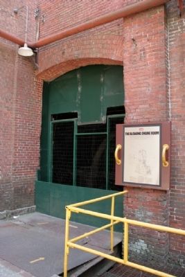 The Blowing Engine Room Marker next to entrance to the Blowing Engine Room image. Click for full size.