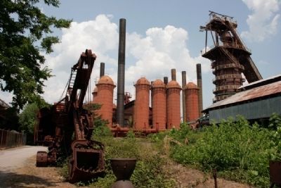 Furnace No. 2 on the west side of Sloss Furnaces National Historic Landmark. image. Click for full size.