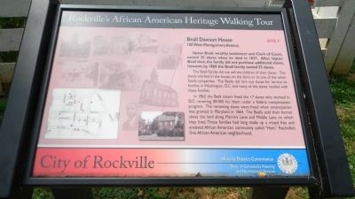 Beall-Dawson House Marker. Click for full size. Beall-Dawson House Marker image. Click for full size.