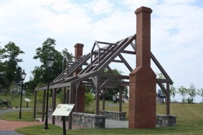 Dowden's Ordinary , replica of the structure on its exact spot seen today image. Click for full size.