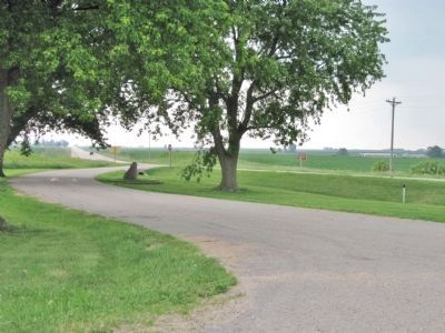 The Old Military Road and Marker image. Click for full size.