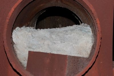 Dust Residue That Still Remains In A Pipe Of The Gas System image. Click for full size.