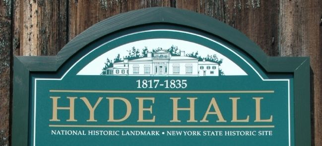 Hyde Hall Marker Detail image. Click for full size.