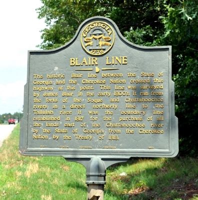 Blair Line Marker image. Click for full size.