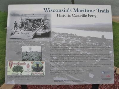 Historic Cassville Ferry Marker image. Click for full size.