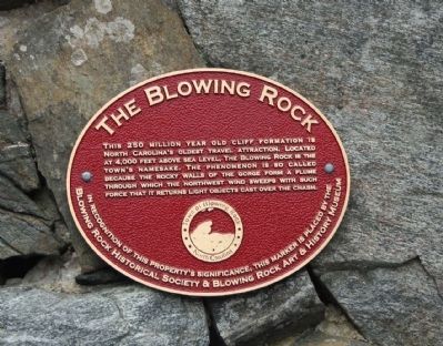 Blowing Rock Marker image. Click for full size.