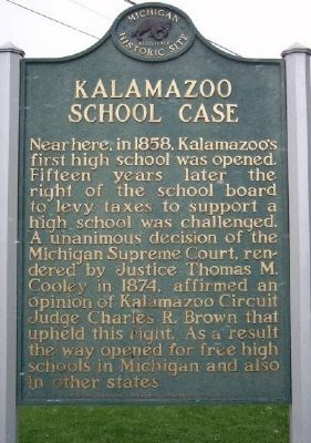 Kalamazoo School Case Marker image. Click for full size.