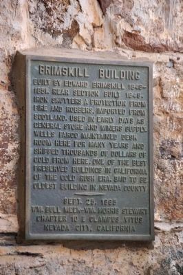 Brimskill Building Marker. Click for full size. Brimskill Building Marker image. Click for full size.